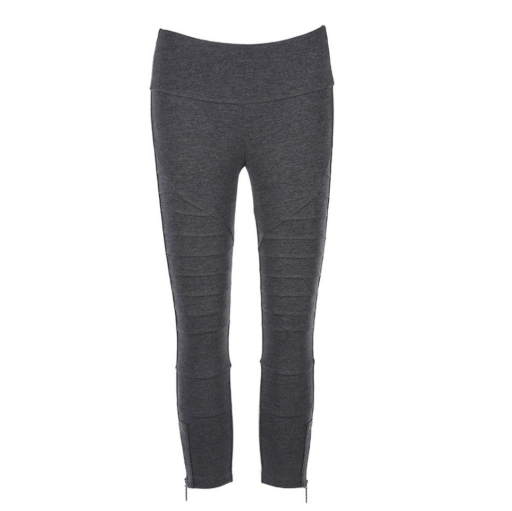 Nomads Hempwear Rebel Moto Zip Capri Legging Pant NWT